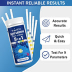9 in 1 Aquarium Test Strips 150 Aquarium Test Kit Fish Tank Test Kit | Quick & Accurate Aquarium Water Testing Strips
