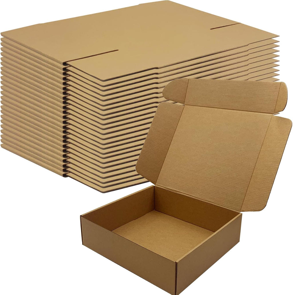 11x9.6x3 Inch Brown Shipping Boxes 25 Pack,Large Gift Boxes,Bulk of Mailers