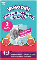 Washing Machine Cleaner | Designed for All Front & Top Load HE Washers | 6-in-1 Grapefruit Scent | Descaler | Removes