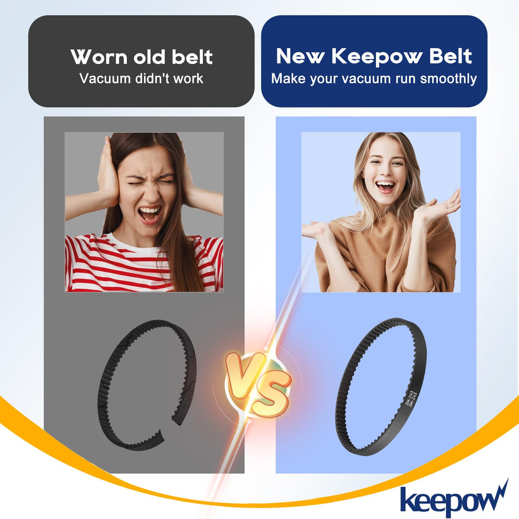 KEEPOW Replacement Belt Set Compatible with Bissell Pet Hair Eraser Vacuum