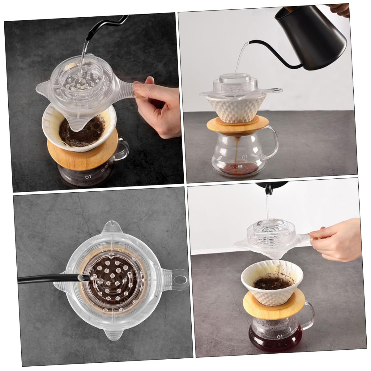 Portable Manual Coffee Filter Strainer for Hand Brewing