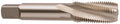 YG-1 Q6 Series Vanadium Alloy HSS Spiral Flute High Performance Taper Pipe Tap, Hardslick Coated, Round Shank with Square End, Taper Chamfer, 1"-11-1/2 Thread Size