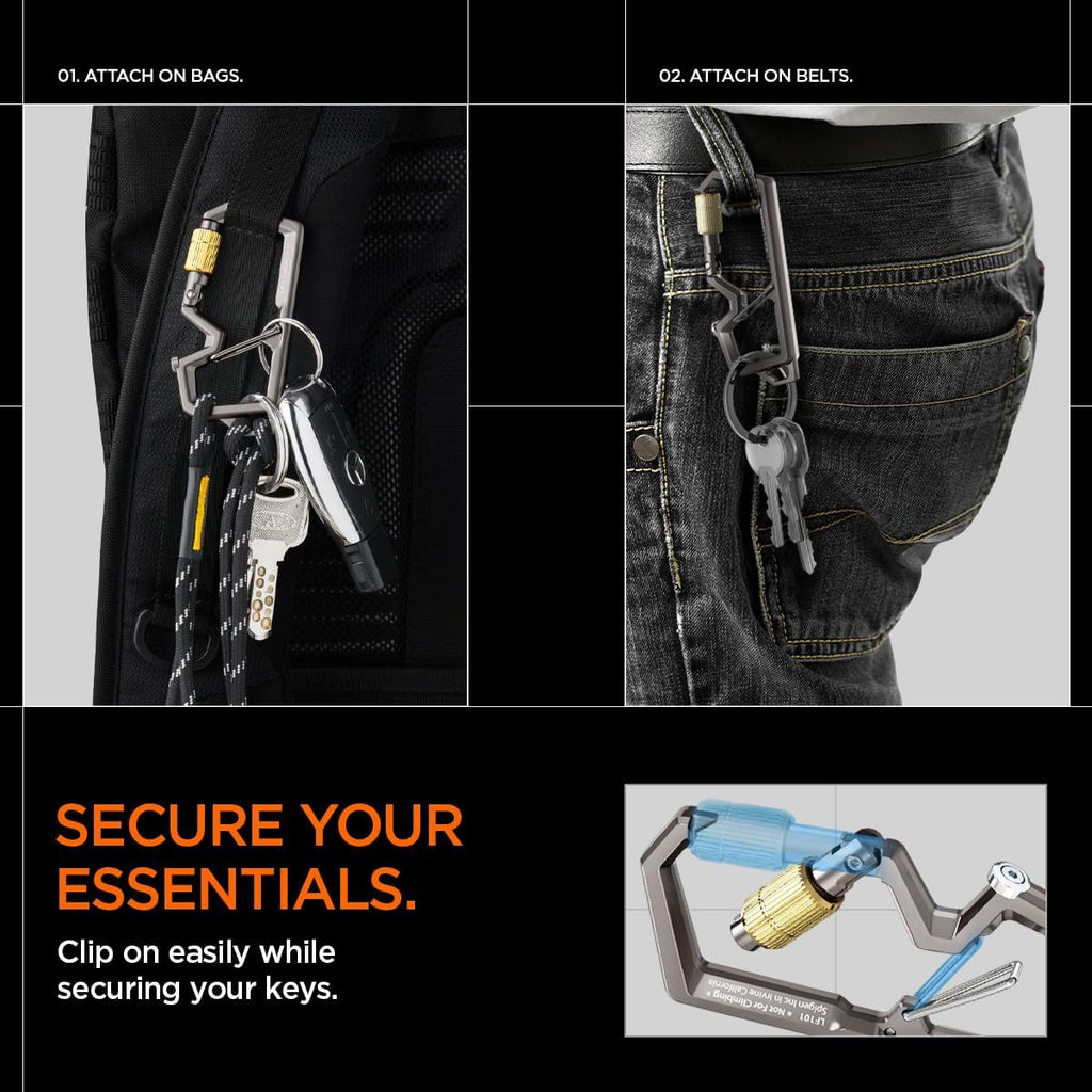 Spigen Universal Lanyard Wrist Strap with Keychain for iPhone, ID Badge Wallet Holder, AirPods, Cameras, Keychain &