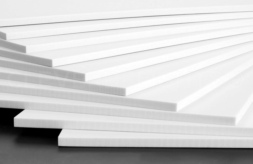 8 x 12 Inch White Foam Sheets - 10 Pack - 1/4" Extra Thick