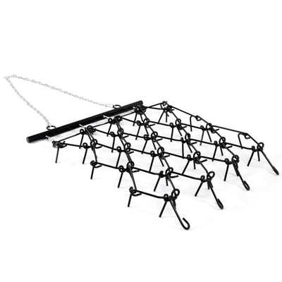 Heavy Duty 4FT x 4FT Chain Harrow, Drag Harrow with 3/8" Tines