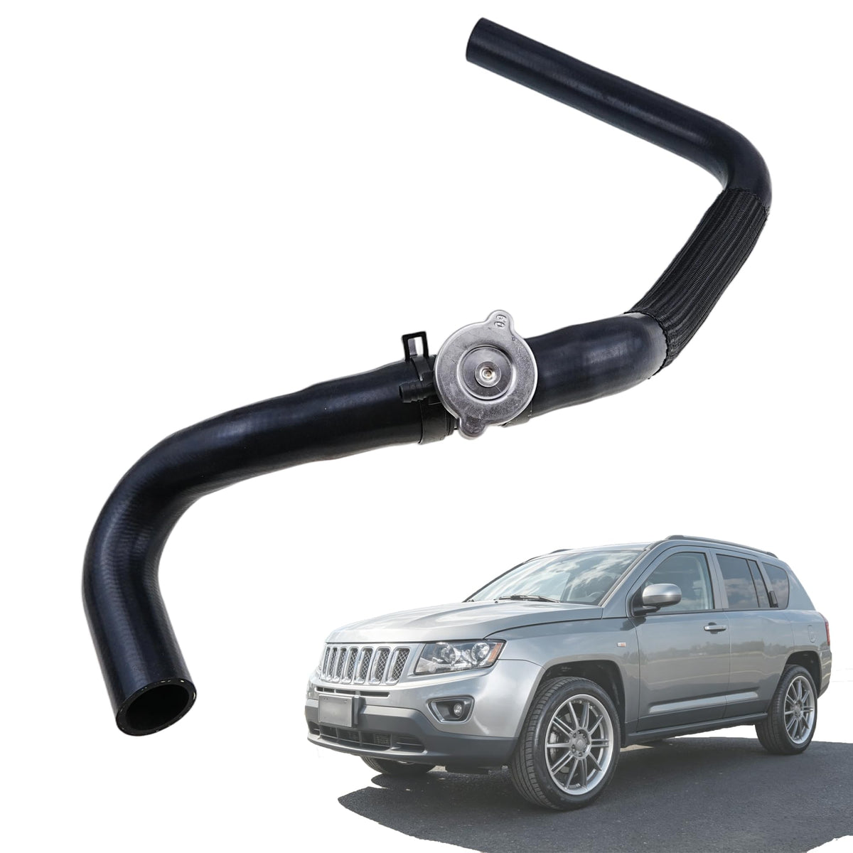 pper Radiator Hose w/Cap Compatible with Jeep Patriot 2007-2017