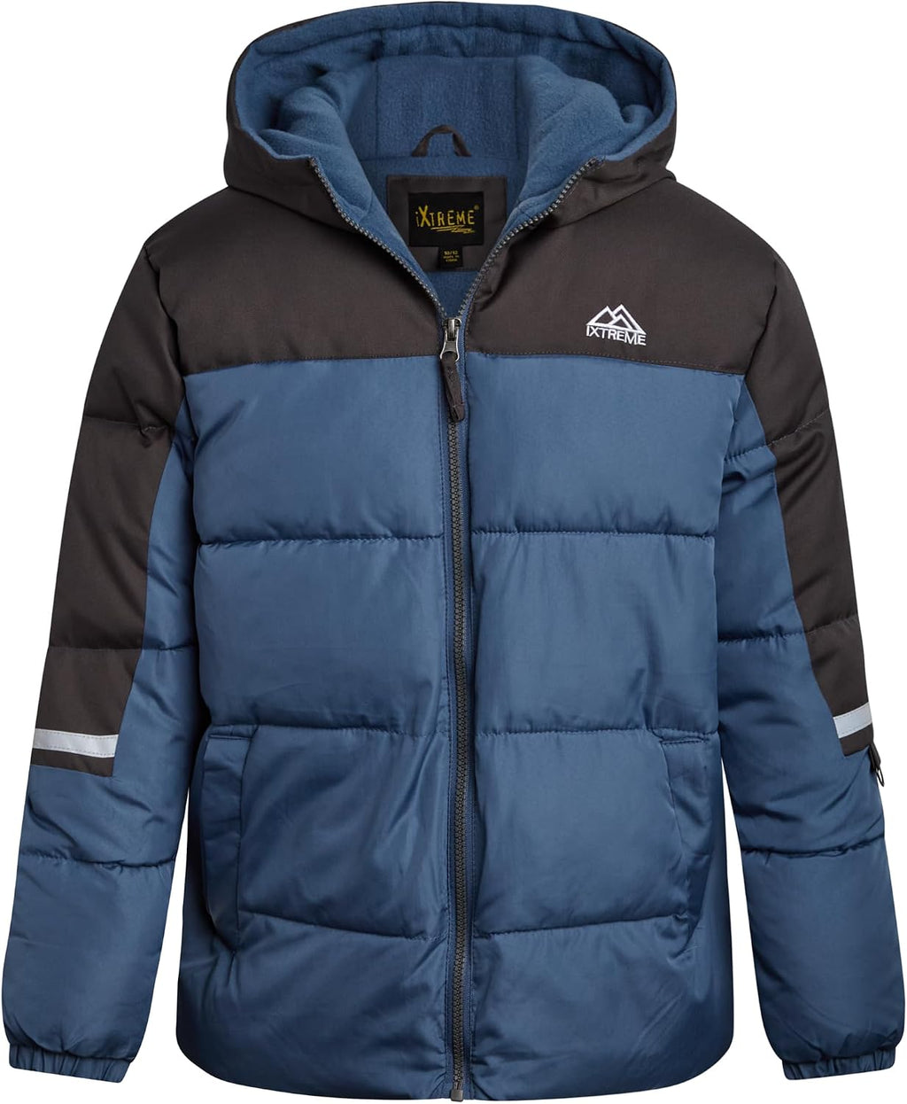 Boys Puffer Jacket Polar Fleece Lined Winter Coat | Warm Wind and Water Resistant Outerwear, Cozy Insulated Layer for