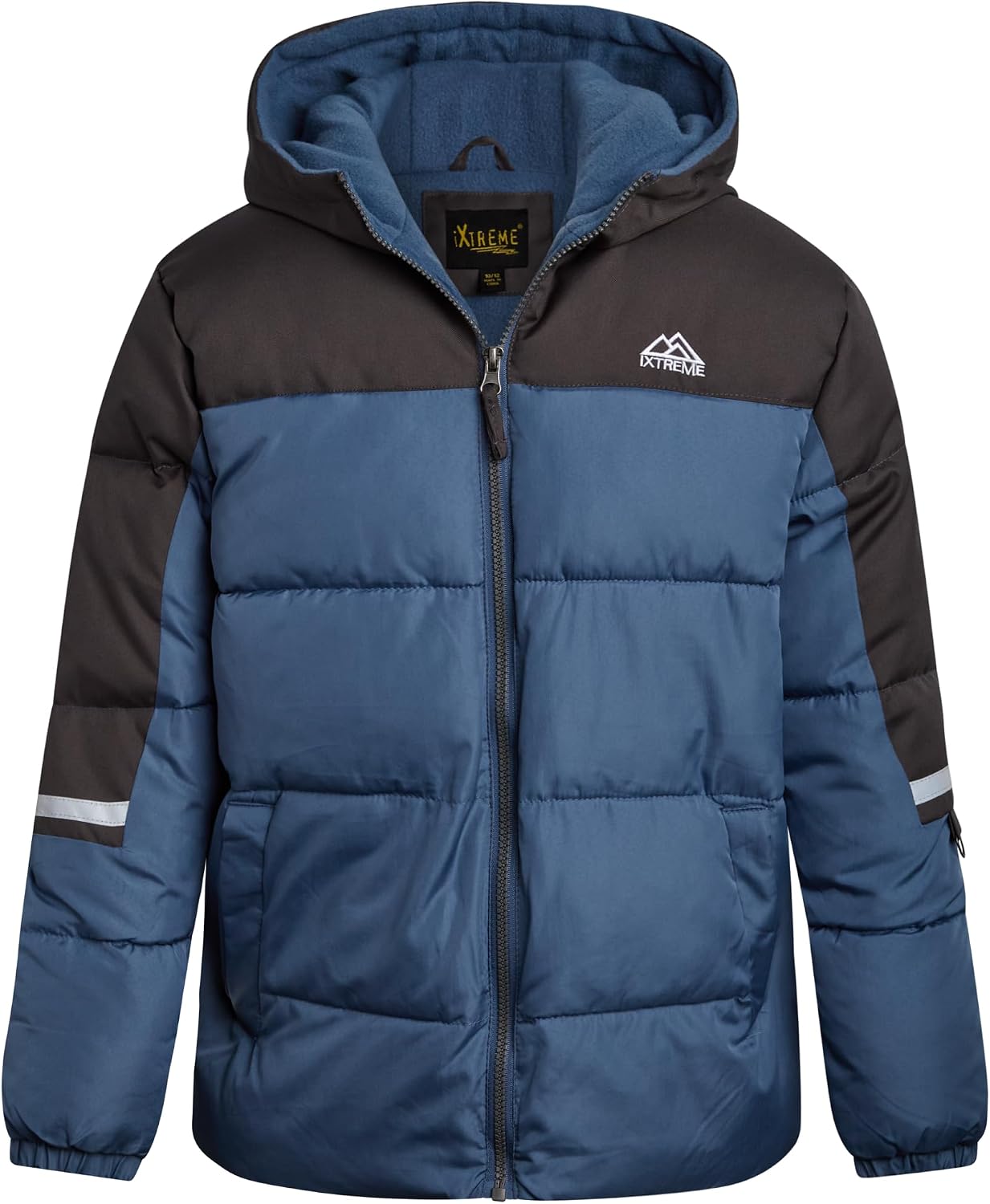 Boys Puffer Jacket Polar Fleece Lined Winter Coat | Warm Wind and Water Resistant Outerwear, Cozy Insulated Layer for