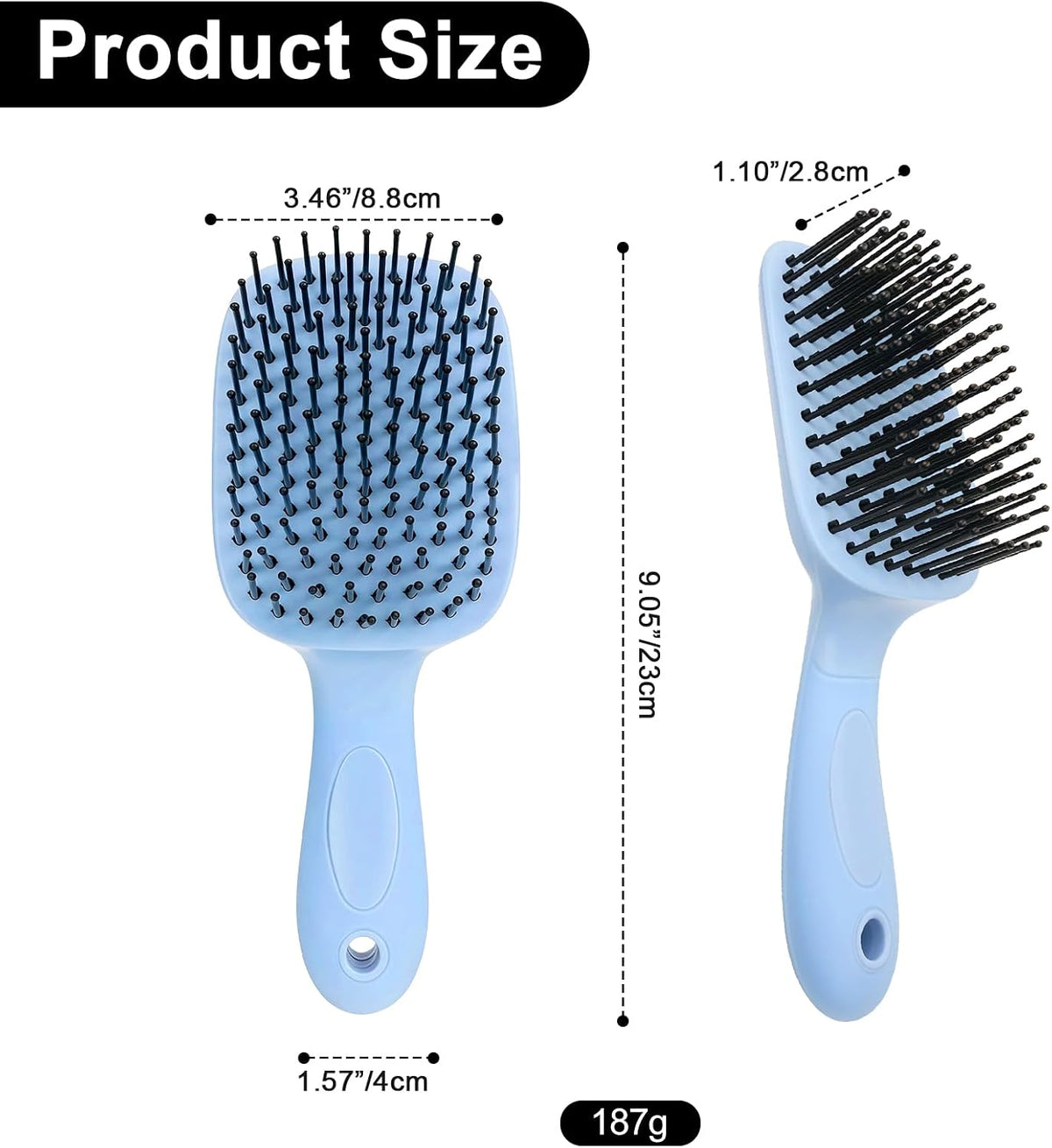 Blue Horse Mane&Tail Comb Horse Grooming Brush 8.62in/21.9cm