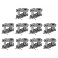 uxcell 10Pcs #60 Chain Offset Half Link Roller, 3/4" Pitch Carbon Steel, Standard Chain End Connector Split Links for 12A Chain