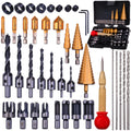 Rocaris 39 Pack Woodworking Chamfer Drilling Tools Set Kit