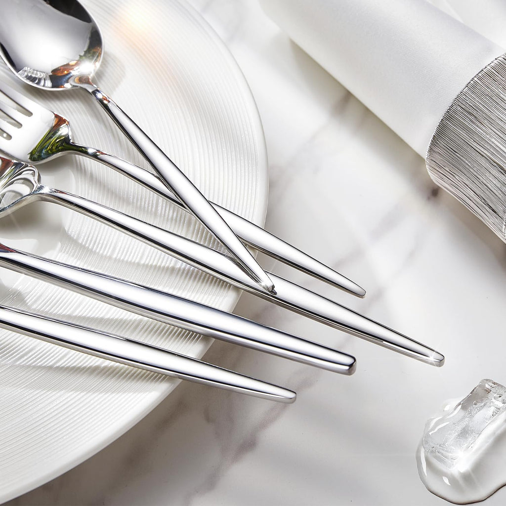 18/10 Silverware Set for 12, 60 Piece Stainless Steel Flatware Cutlery Set