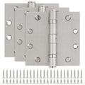 Heavy Duty Door Hinges Brushed Nickel 4.5 Inch x 4 1/2" Square
