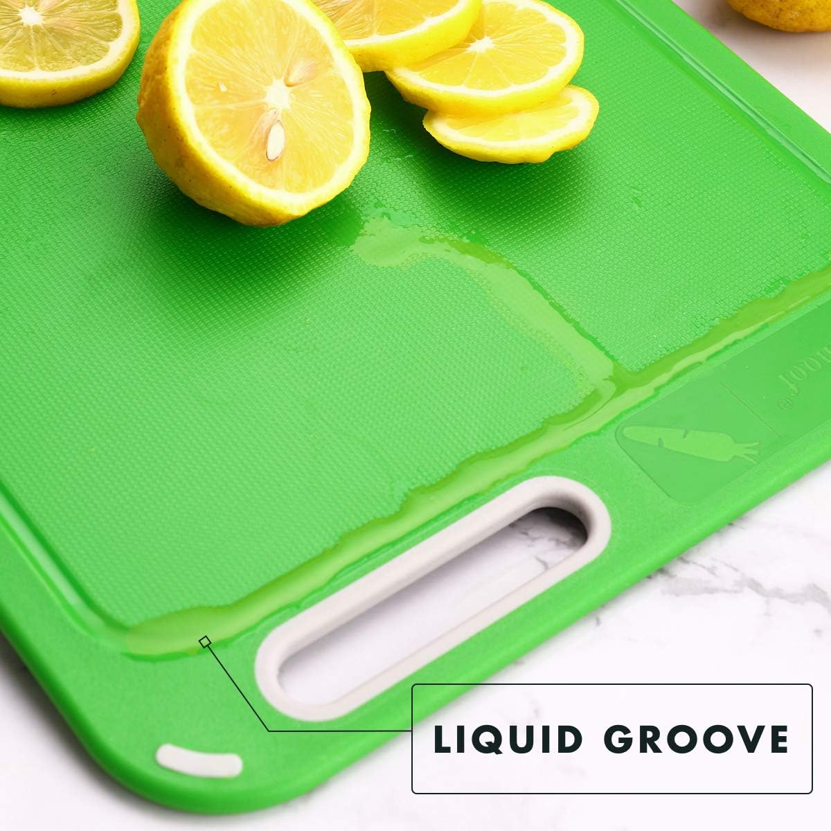 Color Coded Cutting Boards Set of 4 with Holder, BPA-Free | Preventing Cross-Contamination of Different Food Types