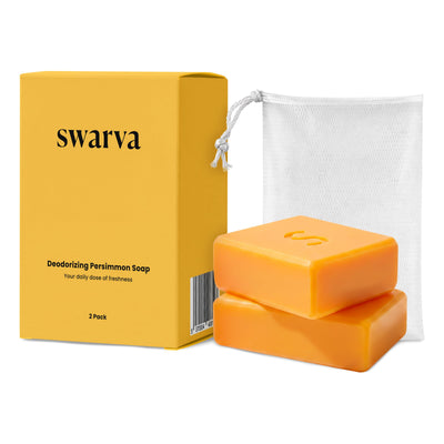 Japanese Persimmon Soap for Old People Smell, 2 Pack