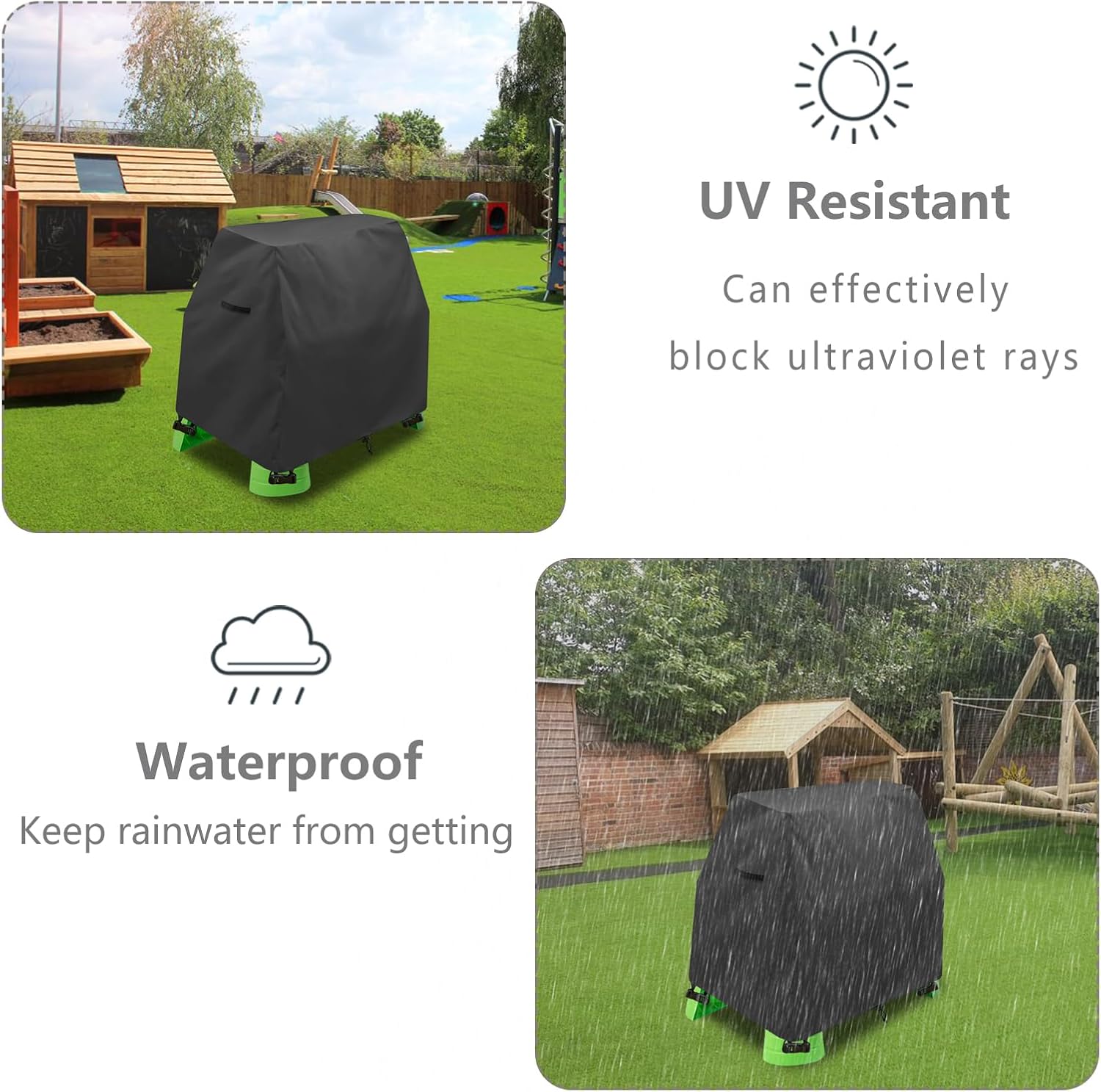 Kids Water Table Cover Fit Rain Showers Splash Pond Water Table,Waterproof Dust Proof Anti-UV Outdoor Toys