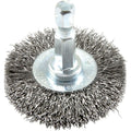 Forney 72726 Wire Wheel Brush, Fine Crimped with 1/4-Inch Hex Shank, 1-1/2-Inch-by-.008-Inch