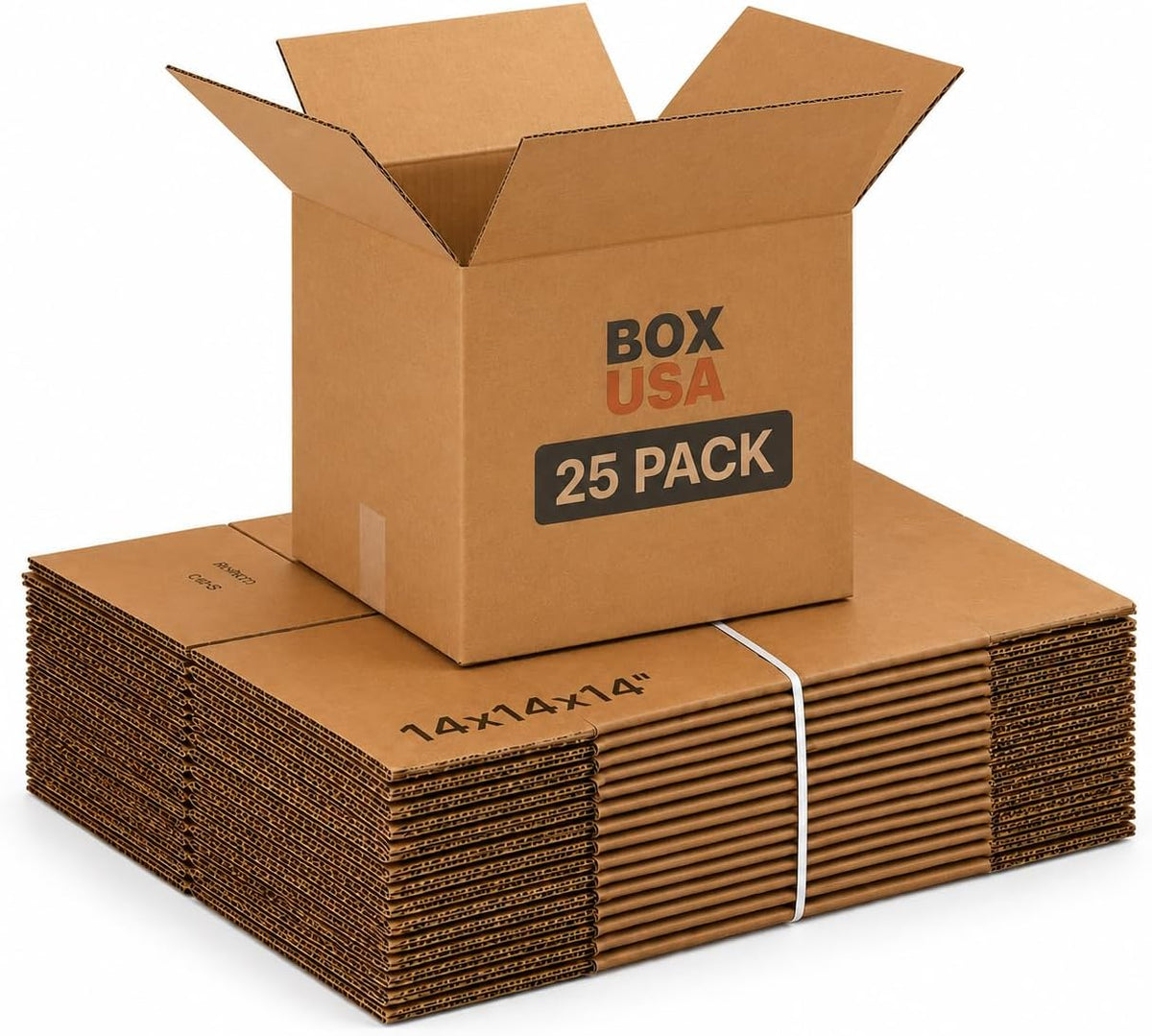 Cube Shipping Boxes, 14x14x14" 25-Pk for Shipping & Packing