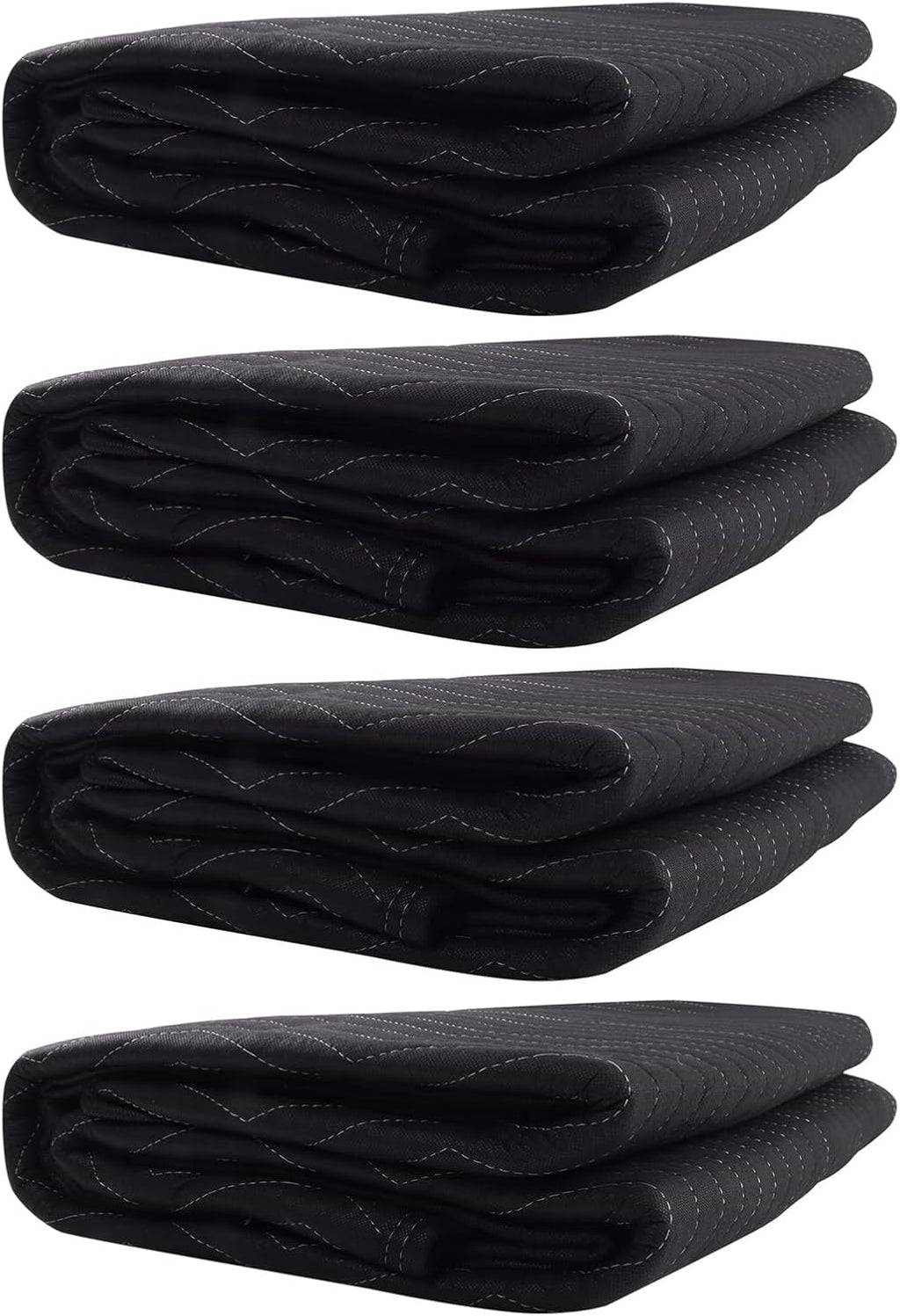 4 Pack 80 x 72 Inch Heavy Duty Moving Blankets 7.5 Lb