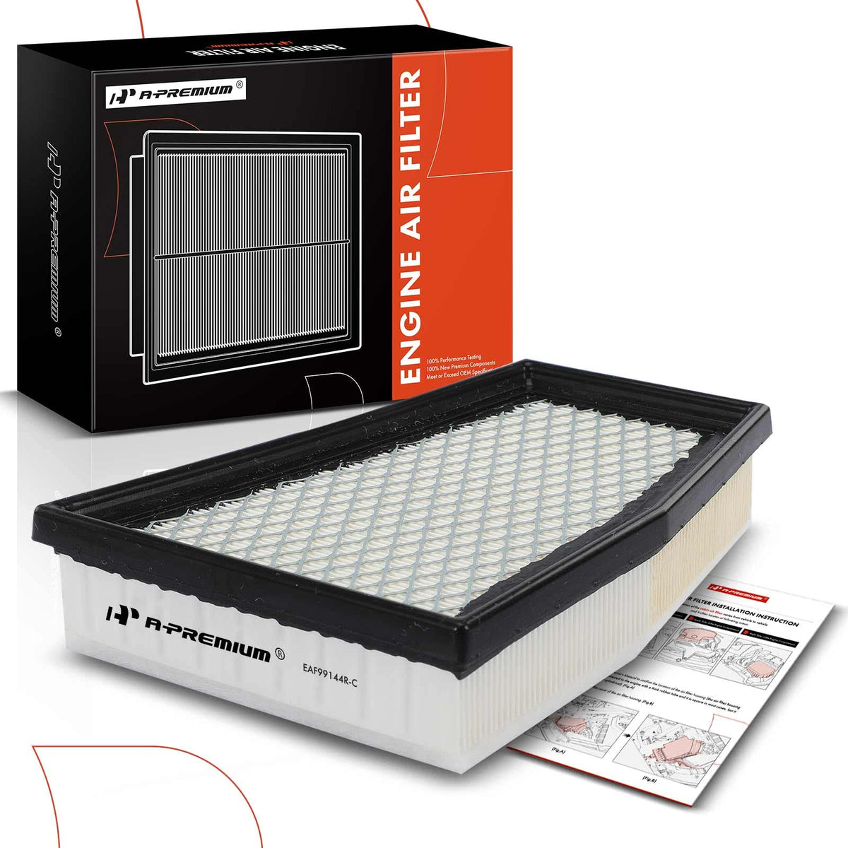 A-Premium Engine Air Filter Compatible with Audi