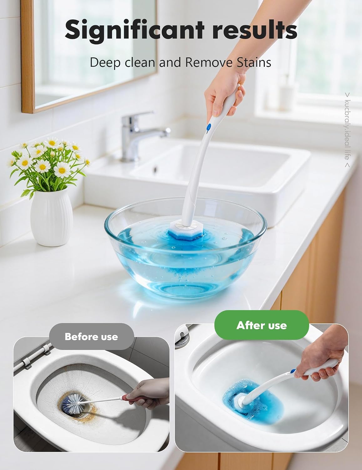 50 Count Toilet Cleaner Refill Pads Compatible with Clorox