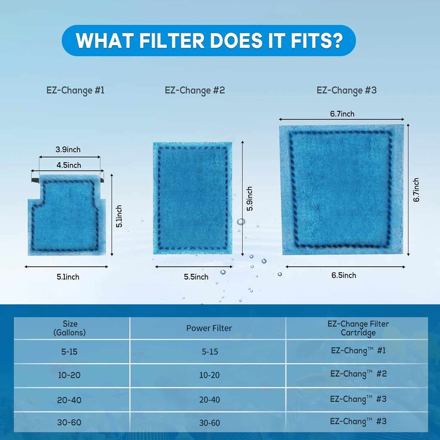 9 PCS Aquarium Filter Cartridge Compatiable with Aqua-Tech Filters (EZ-Change #3) Fish Tank Filter Cartridge