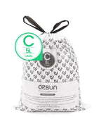 Code C Pre Cut Drawstring Trash Bags 90 Count, 1.3 Gallon / 5 Liter
