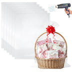 100 Pack Clear POF Heat Shrink Wrap Bags for DIY Gift Packaging