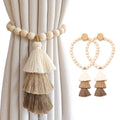 Curtain Tiebacks for Curtains 2 Pack, Decorative Magnetic Curtain Holdbacks for Drapes, Handmade Tie Backs No