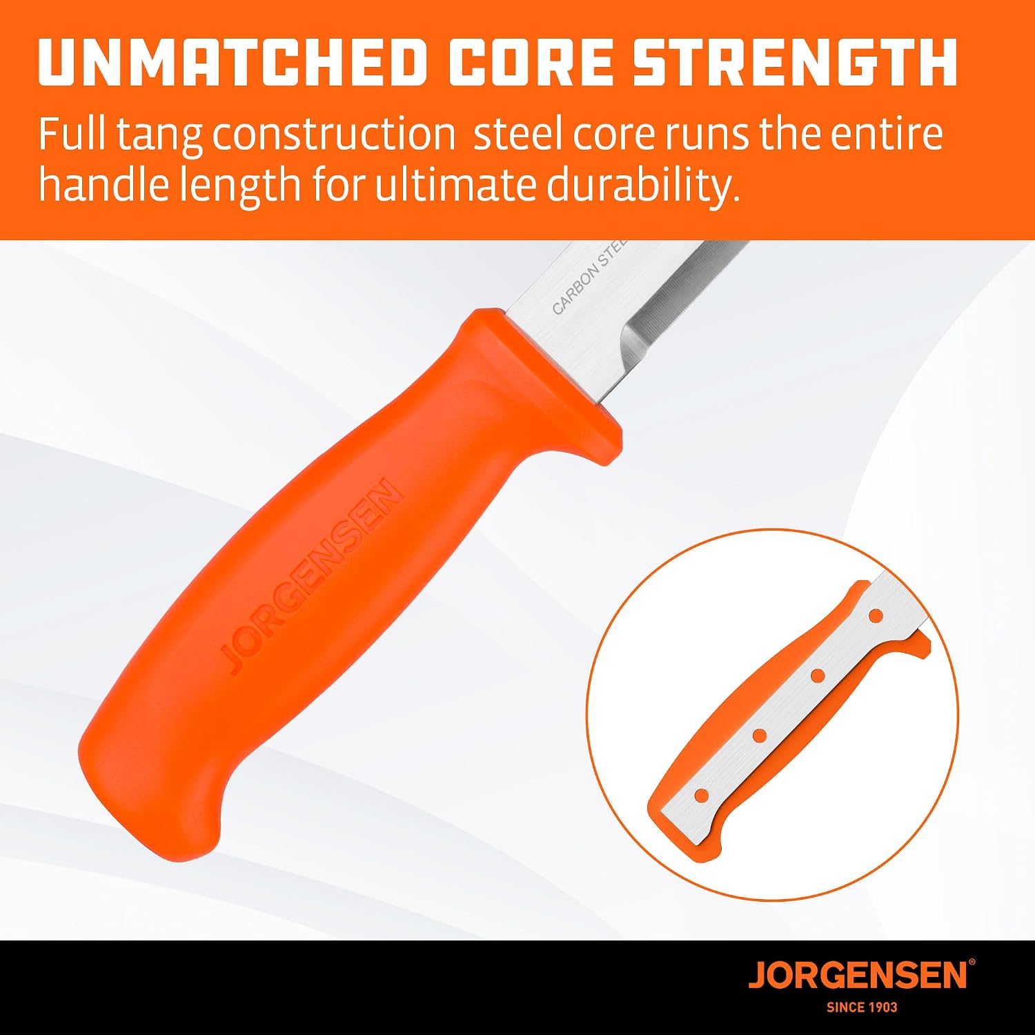Wood Chisel Knife with Sheath, SK5 Carbon Steel Blade | Ergonomic Handle & Full Tang Design, Wood Chisel for