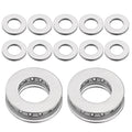 uxcell 12 Sets NTA815 Thrust Needle Roller Bearings with Washers, ID 1/2"