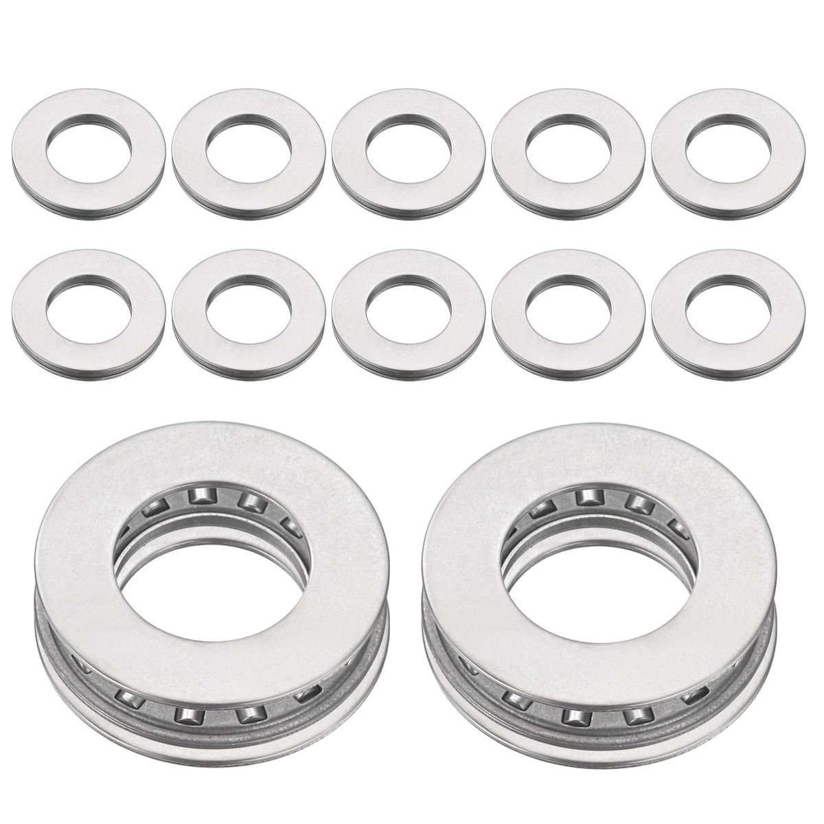 uxcell 12 Sets NTA815 Thrust Needle Roller Bearings with Washers, ID 1/2"
