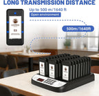 Restaurant Pager System, Beeper Pager for Restaurant,30 Buzzers