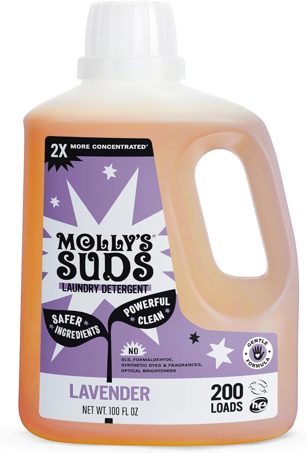 Liquid Laundry Detergent | Clean Laundry Detergent Soap for Sensitive Skin | 2x Concentrated, High Efficiency (HE)