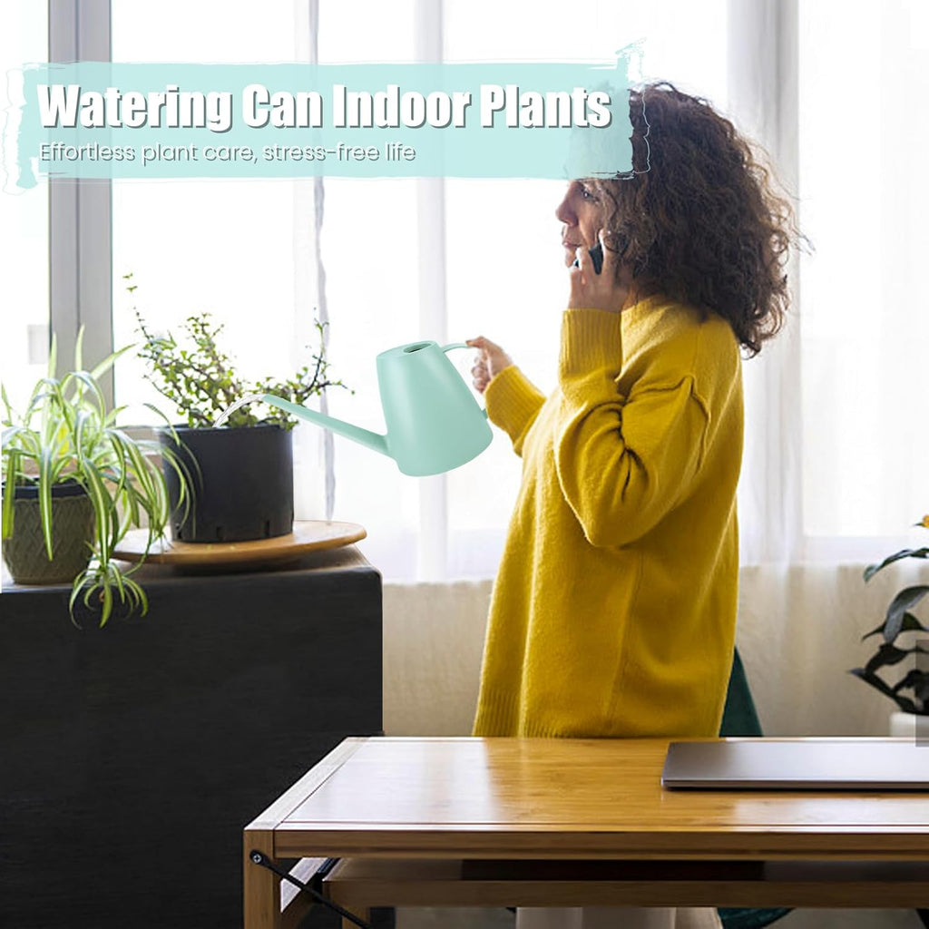 Watering Can for Indoor and Outdoor Plants - Long Spout Water Can for Garden, Flower, House Plants - 1.8L/1/2 Gallon