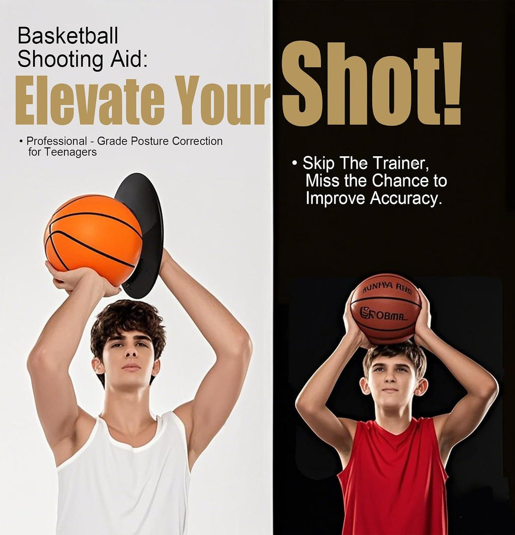 Basketball Shooting Trainer - Adjustable Hand Placement Corrector Eliminate Off-Hand Interference with Bonus 5.3"