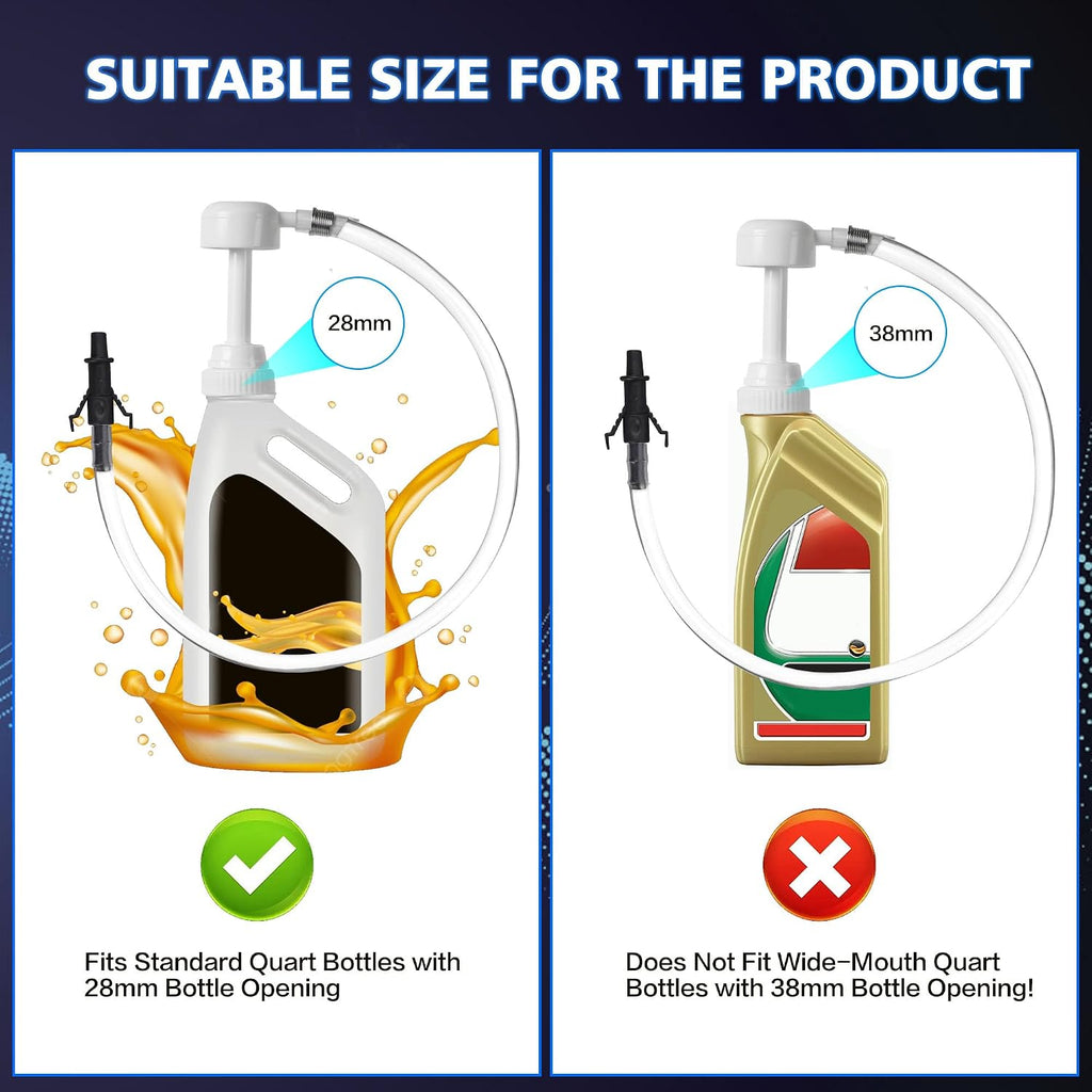 Fluid Pump for Standard Quart Bottles, 10cc Per Pump Stroke
