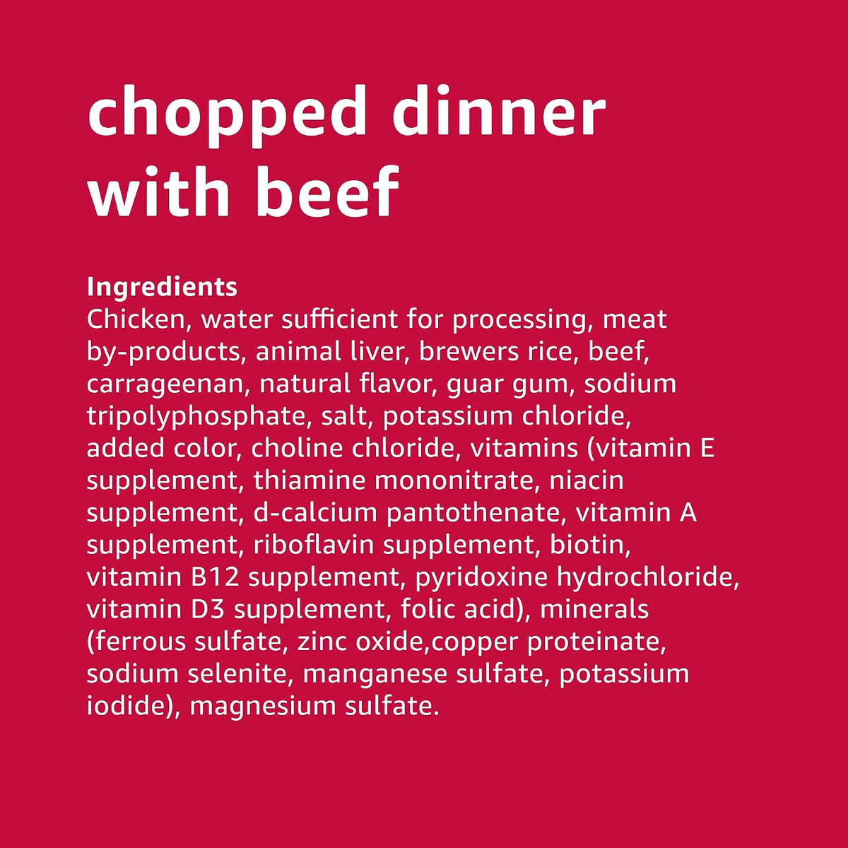 Chopped Ground Dinner Wet Dog Food Variety Pack, Filet Mignon Flavor and with Beef, Made with Natural Ingredients