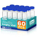 2ML Sterile Vials, Glass Empty Vials for Injection, 60 Pack