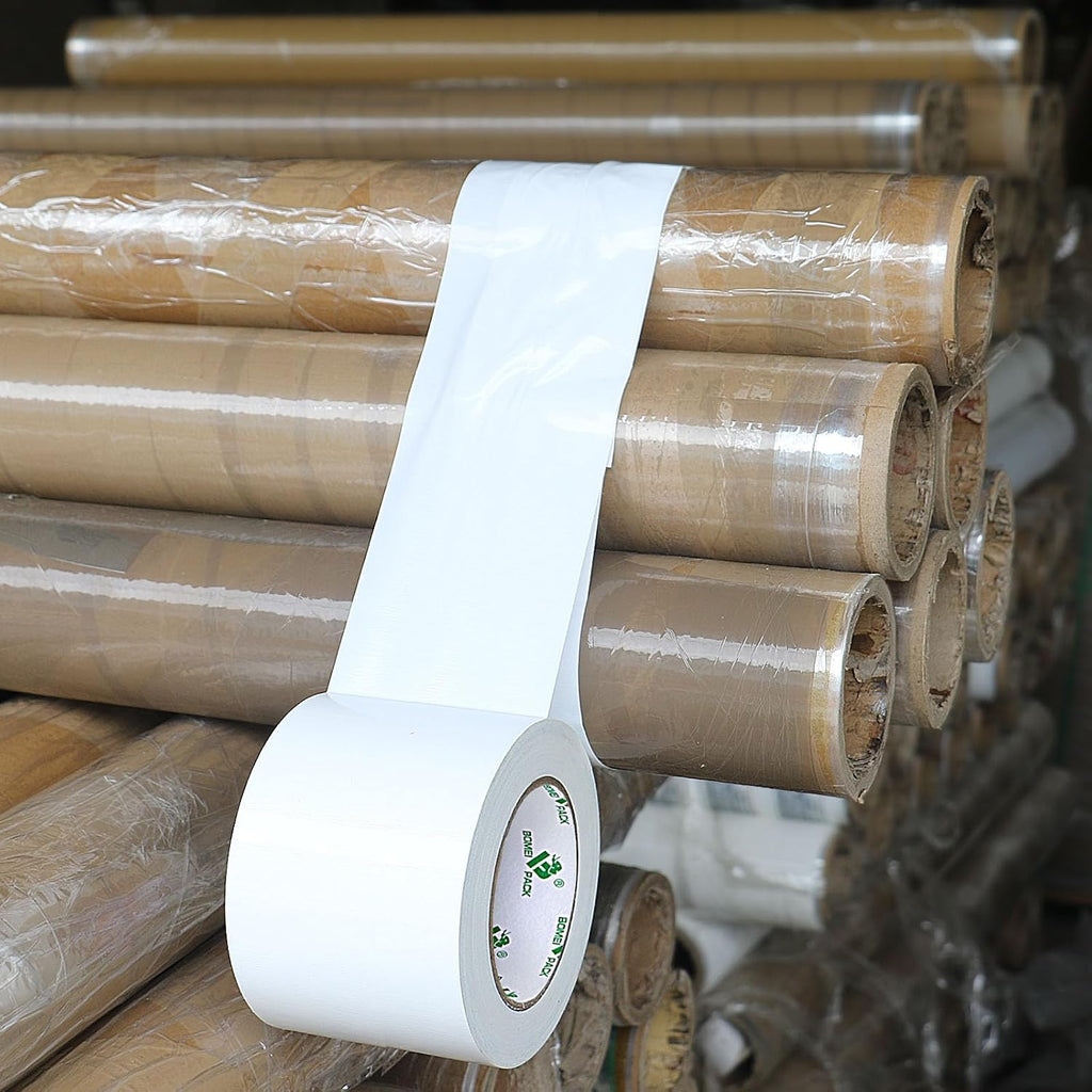 1Pack 4inch Duct Tape Heavy Duty Waterproof White 9Mil 20Yds