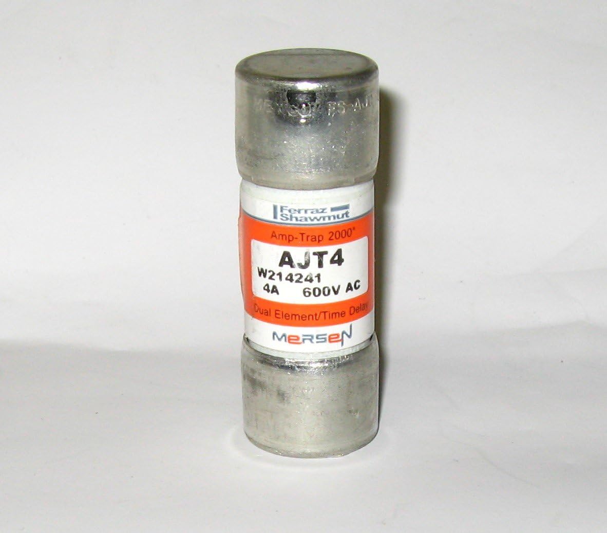 Ferraz Shawmut/Mersen AJT-4, 600V, 4 Amp (4A), Time Delay Class J Fuse