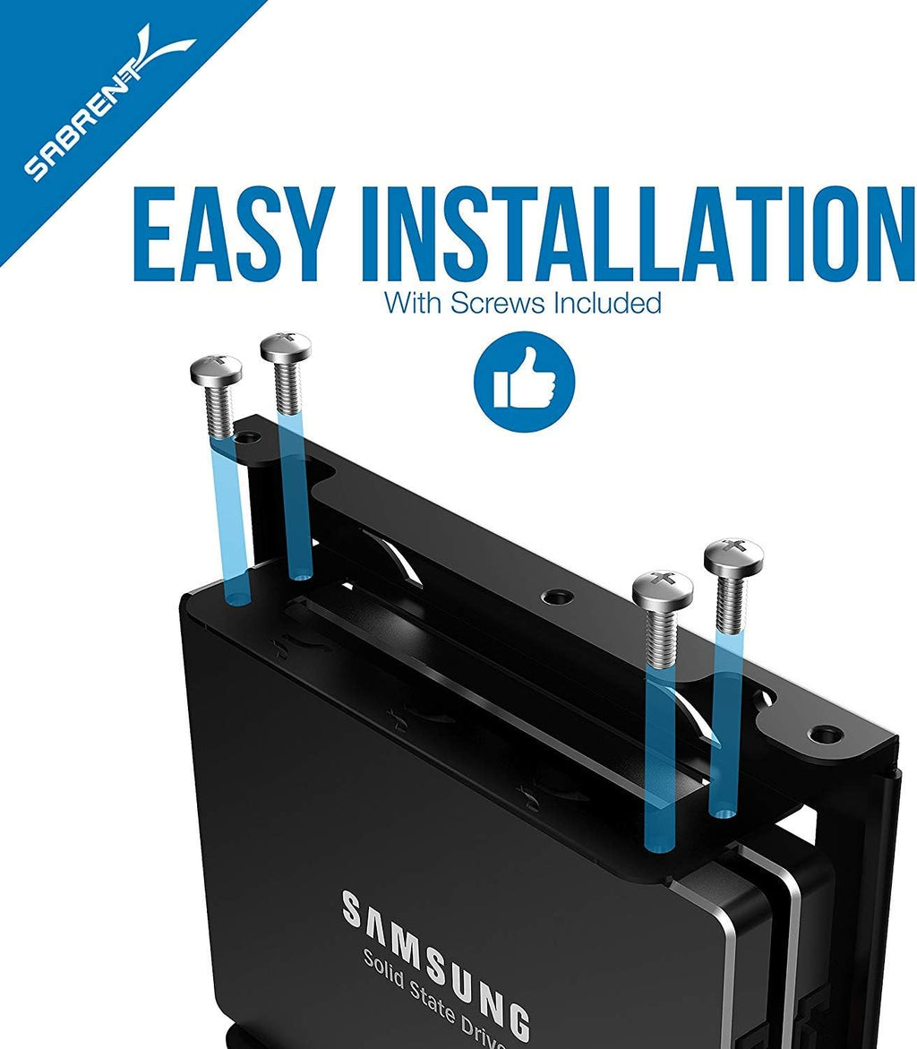 SABRENT 2.5 to 3.5in HDD/SSD Mounting Bracket & Adapter (BK-HDDH)