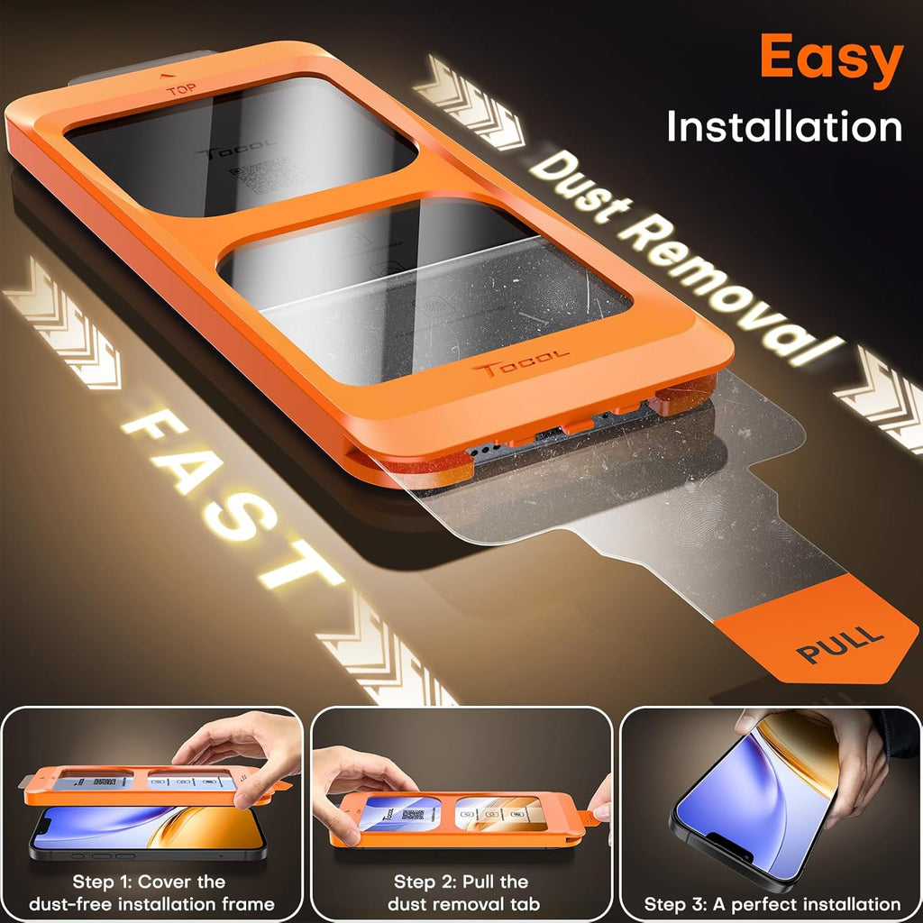 for iPhone 17e Screen Protector 6.1 inch 9H Hardness Military Grade Shatterproof 17 e HD Tempered Glass Easy
