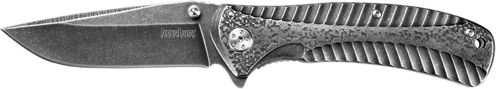 Starter Pocket Knife, Blackwash, 3.4 Inch Drop Point Blade | EDC with Assisted Opening, Single-Position Pocketclip