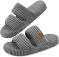 Slippers for Women Memory Foam Open Toe Slide Indoor House Shoes Slip On Bedroom Comfy Gift