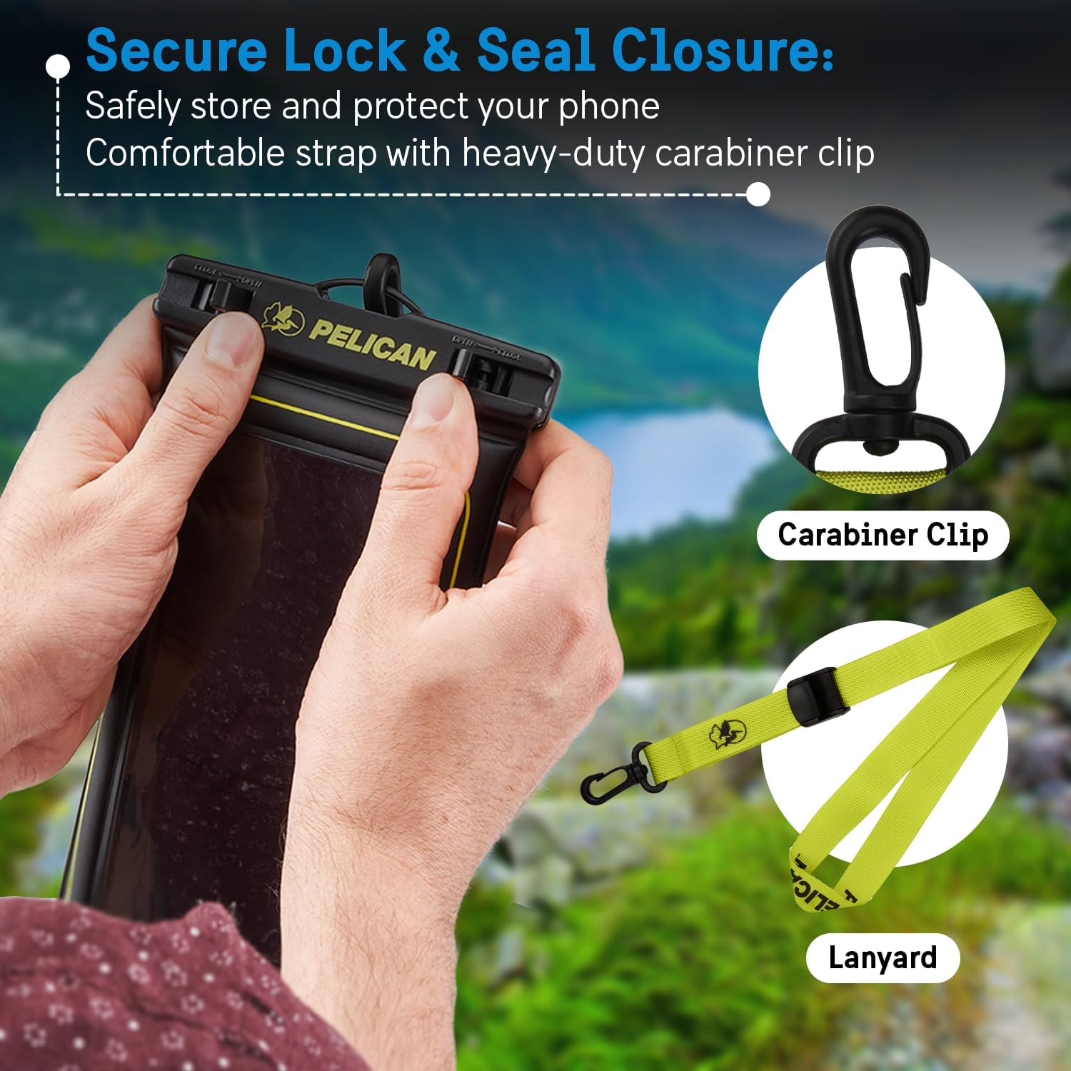 2 Pack Marine - IP68 Waterproof Phone Pouch (Regular Size) Floating Waterproof Phone Case - Beach Cruise Ship Travel