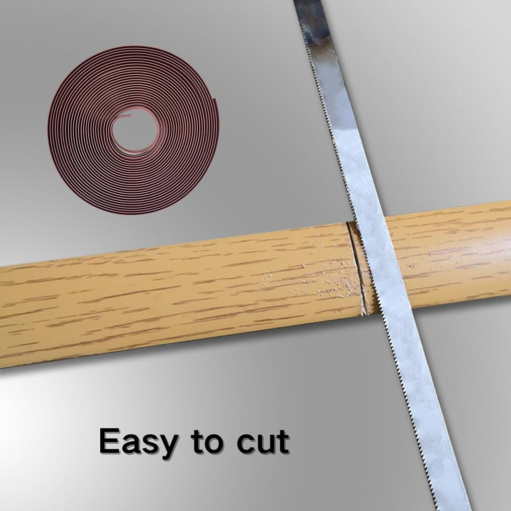 3.3-32.8FT T Molding Trim & Floor Transition Strips, Laminate Flooring 2" Flat Divider Strip for Door Threshold and