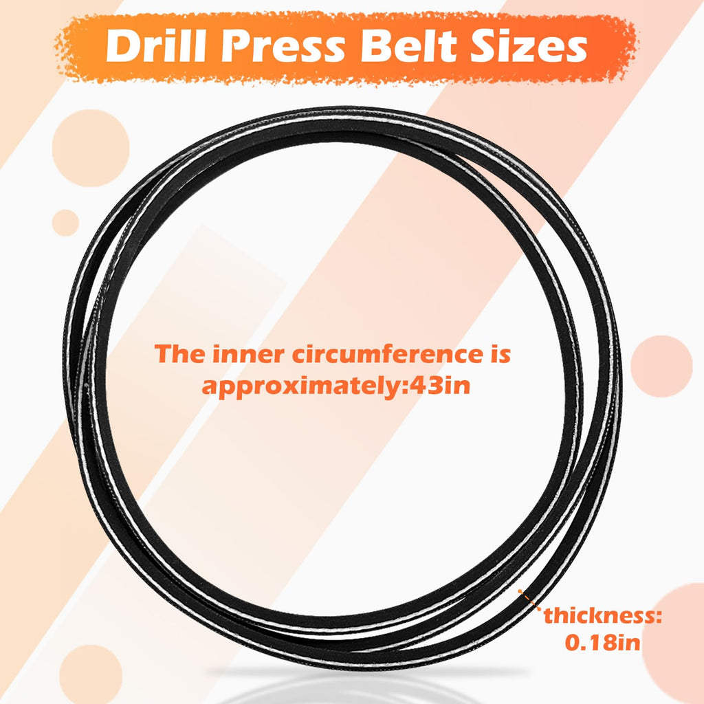 New Replacement Belt Drill Press w/ 45 inch 3/16 top Width V-Belt