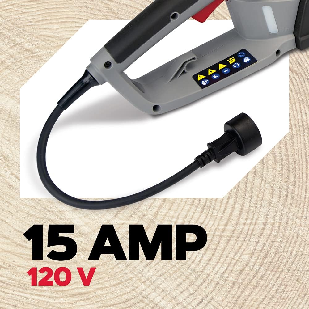 CS1500 Self-Sharpening Electric Chain Saw | Powerful, 15 Amp, Low Kickback, Self-Sharpening Integrated PowerSharp