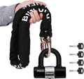 Motorcycle Chain Lock, 3.3FT Heavy Duty Anti Theft Bike Lock Chain | with U Lock 4Keys, 10mm Thickness Hardened Steel